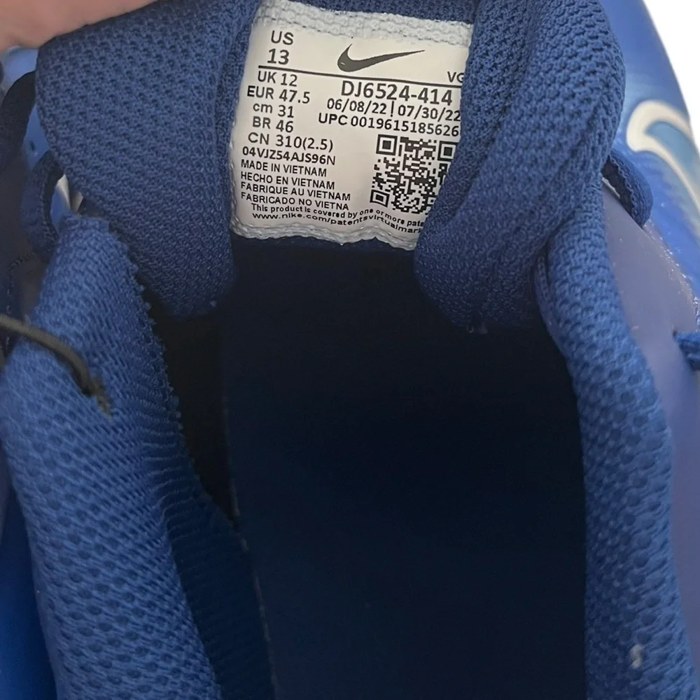 NEW Nike Alpha Huarache Keystone 4 Blue/White Baseball Cleats